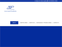 Tablet Screenshot of granhotelpresidente.com